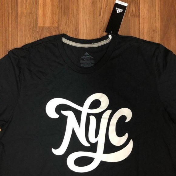 NWT Adidas NYC Black and White T-Shirt Mens XL - Picture 1 of 6